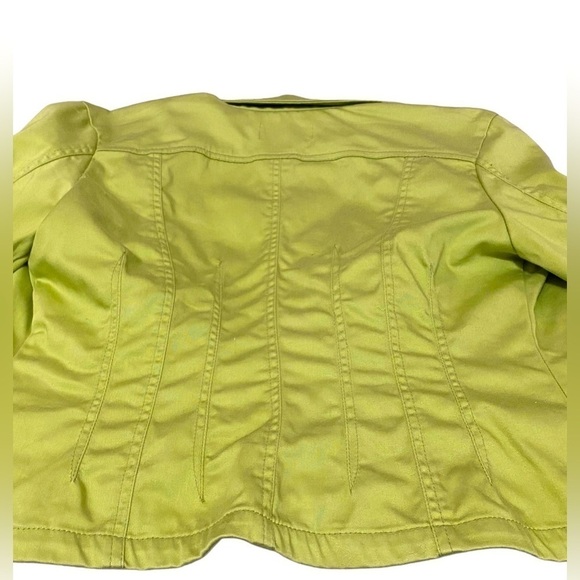 ๐
Liv a Little * ๐ Green Sz Small Denim-like Button jacket technical 98% Cotton - Picture 5 of 12